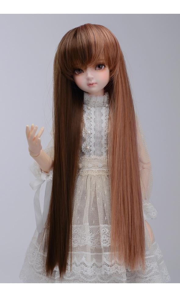 "  Lady RB Wig Brown DOLLMORE 12" Fashion doll wig Size 3-4