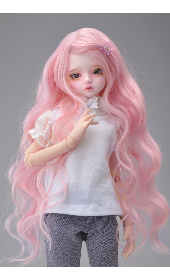 Dollmore 1/4 BJD MSD wig 7-8 M.Gray " Mohair Free Style Wig 