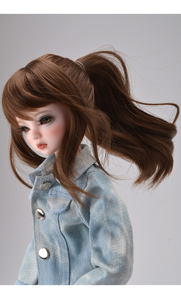 Details about    Moore Sobazu Long Wig Dollmore BJD Trinity lusion wig 13-14 inch Black 