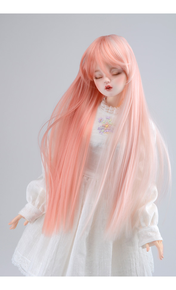 8-9 Pink "  Long Sera Straight Wig 1/3 BJD SD wig Dollmore D4-6-5 