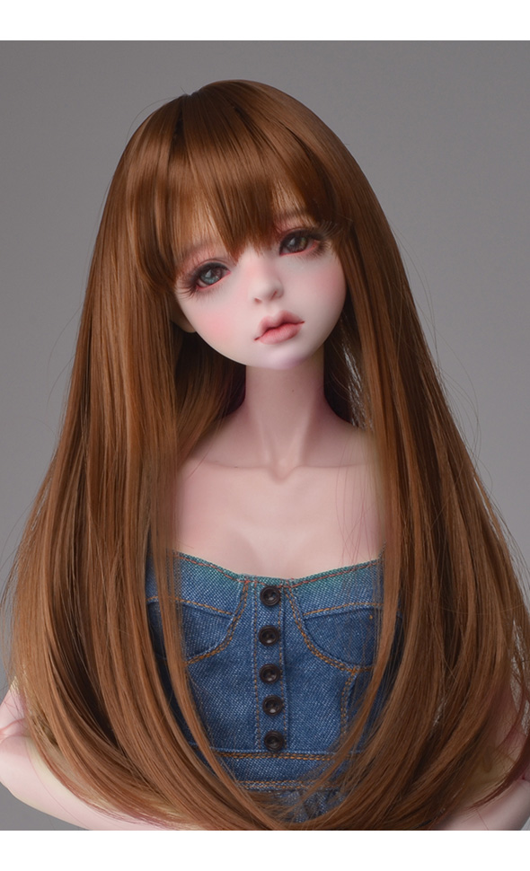 OOAK BJD DIY Synthetic String Hair SM27 Dollmore Mohair straight : A.Brown 