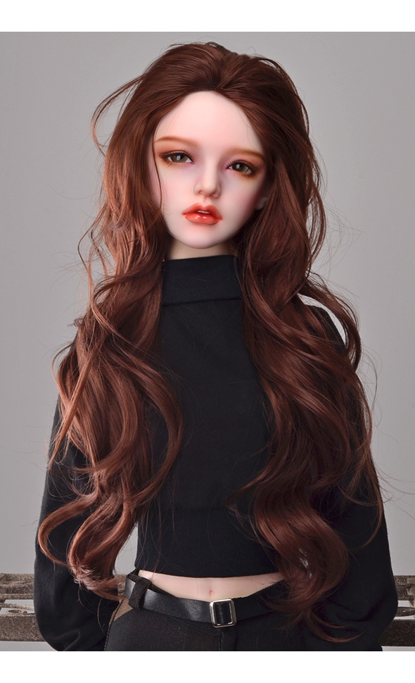 "  Long Straight Wig D. Carrot 4-5 Dollmore  Fashion Doll Tylar wig 