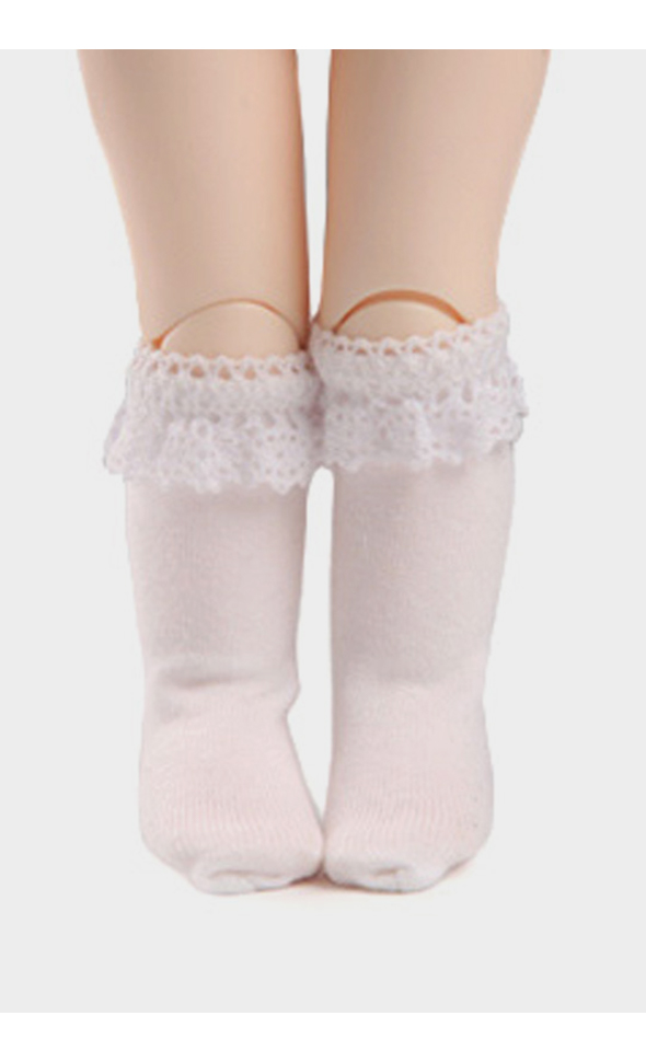 Ponyo Knee Socks Dollmore 13" doll stockings high elasticity Narsha Size Whit 
