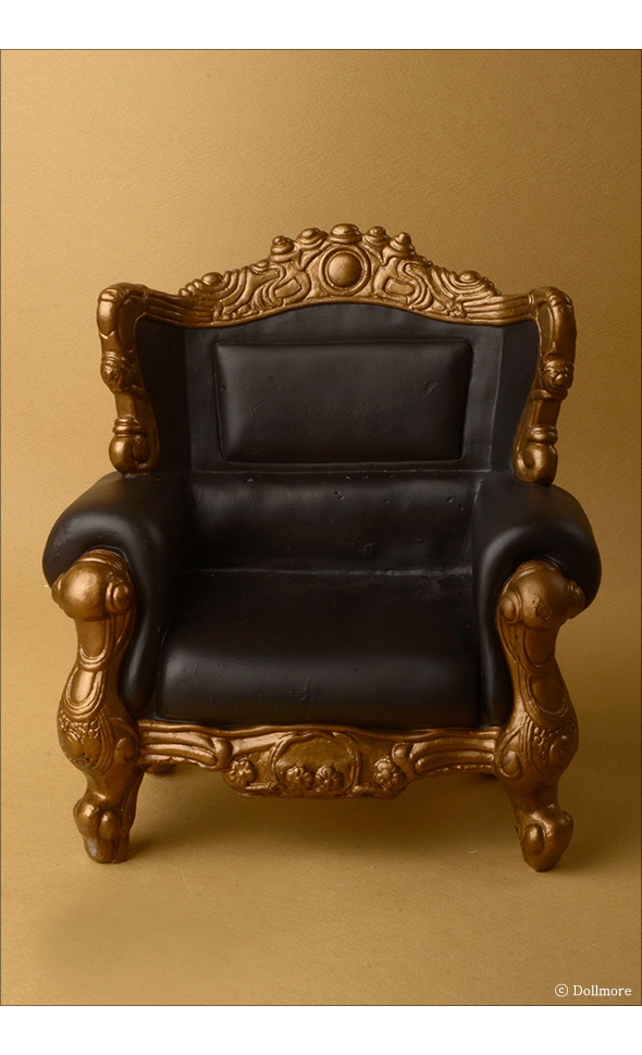 D.Brown/Gold BJD sofa 1/4 Scale MSD Size Rococo Chair Dollmore 