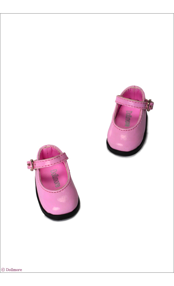 Narsha Size Basic Girl Shoes Pink Enamel