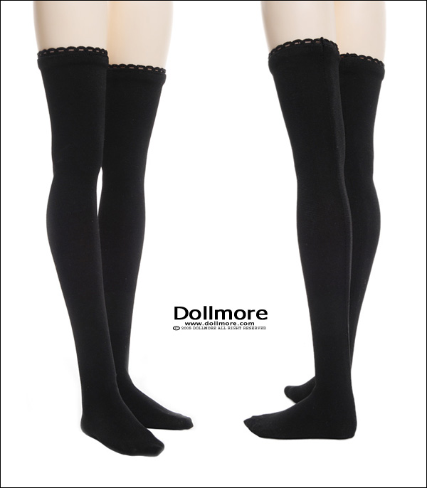 Dollmore SD Black Long Solid Stockings 