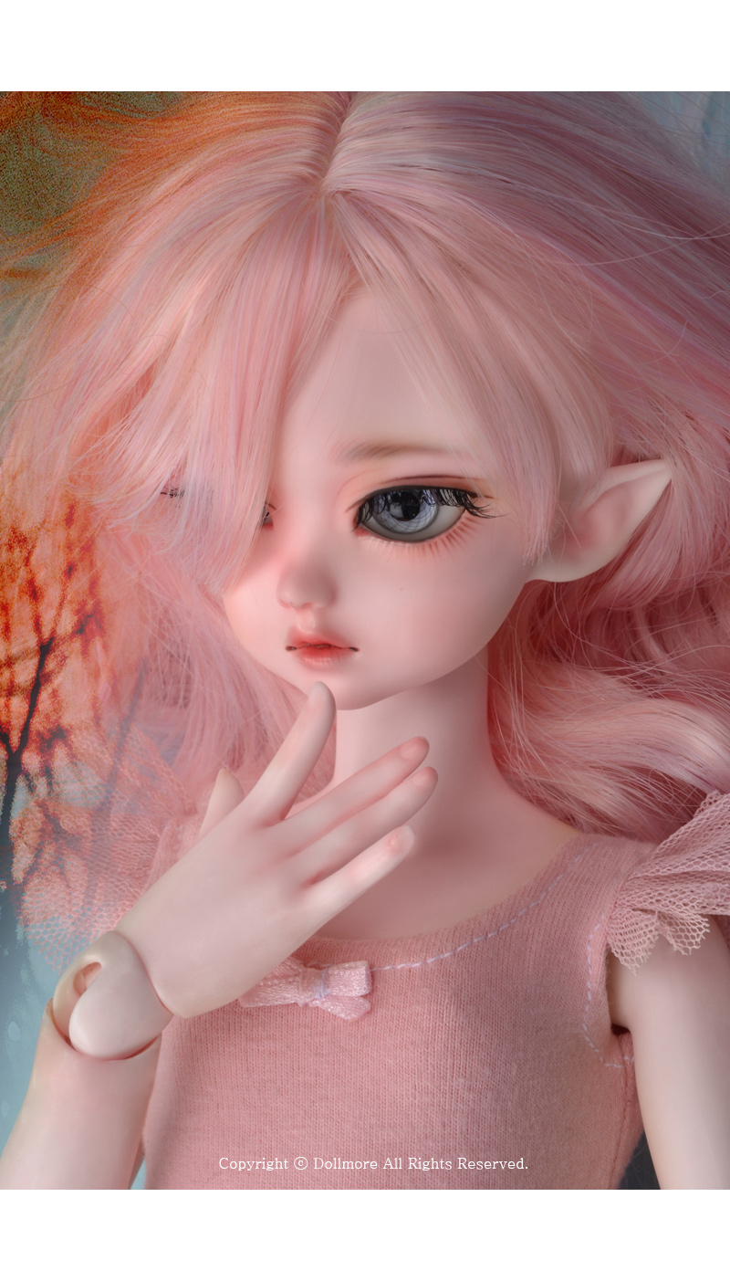 Adult Size Oscar Doll Feather Eyelashes 002 (Pink/White) – Doll Peddlar