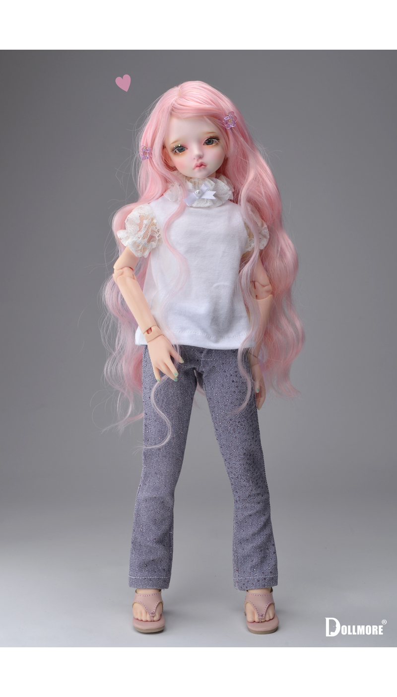 White Mila Coverall 1/4 BJD working clothes MSD Dollmore 