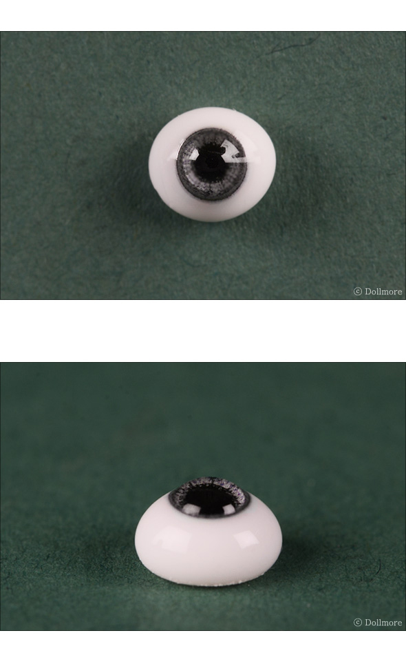 Dollmore BJD OOAK 6mm Classic Flat Back Oval Glass Eyes CC05