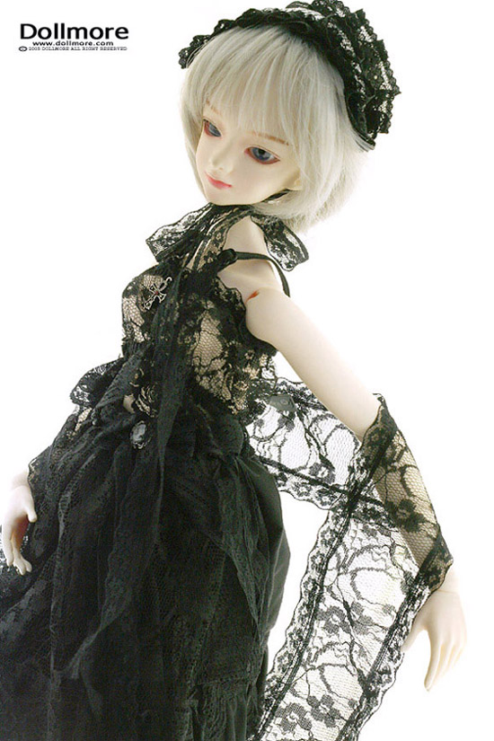 Rallala Dress Black Dollmore 1//3 BJD SD