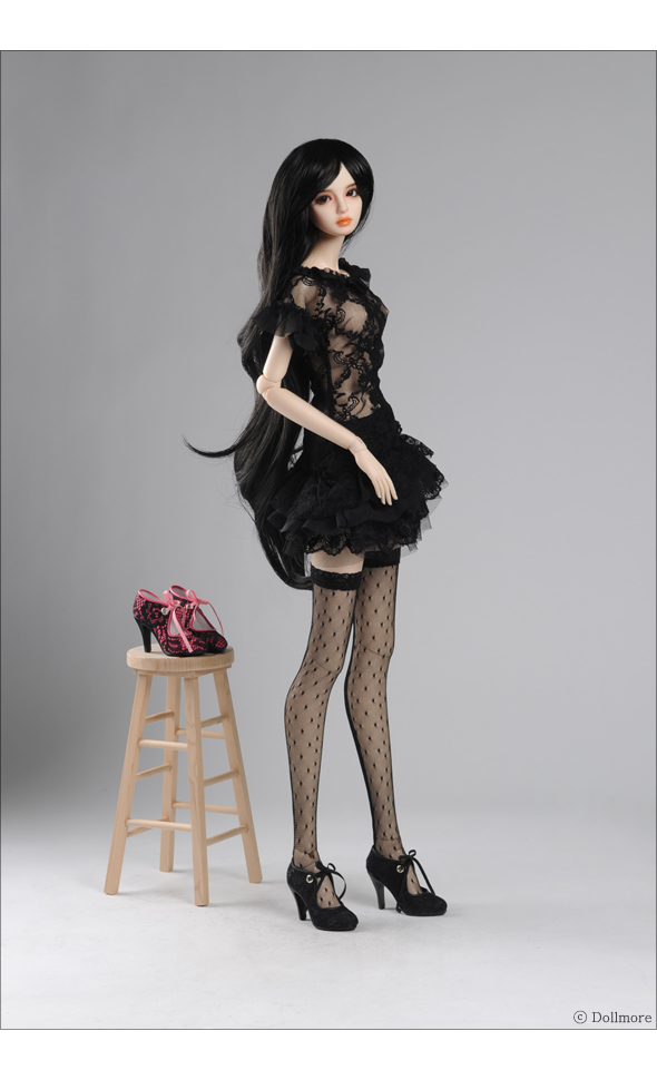 model doll f(high heels) shoes - diora shoes (black)