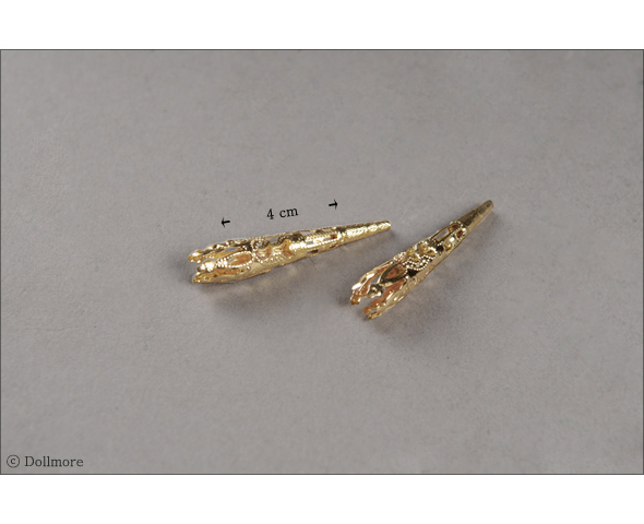 Nail Deco Kop-1; Gold *1ae 1//3 1//4 BJD ooak deco MSD and Model Size